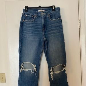 Low pro straight Levi jeans
